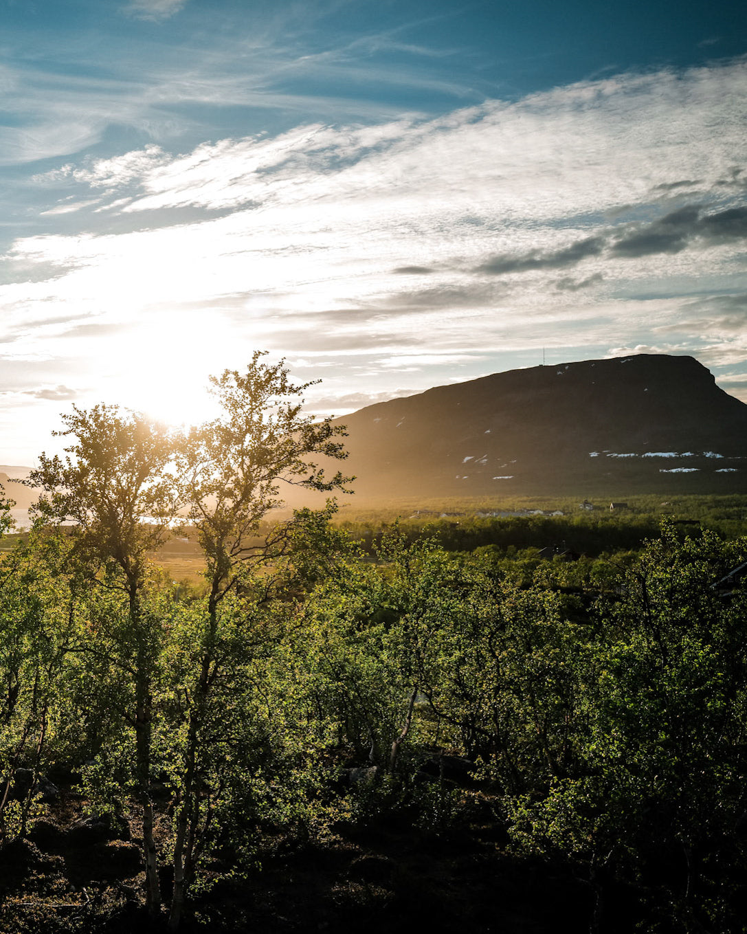Sarpaneva Midnight Sun inspiration image by Valtteri Bottas at Kilpisjärvi