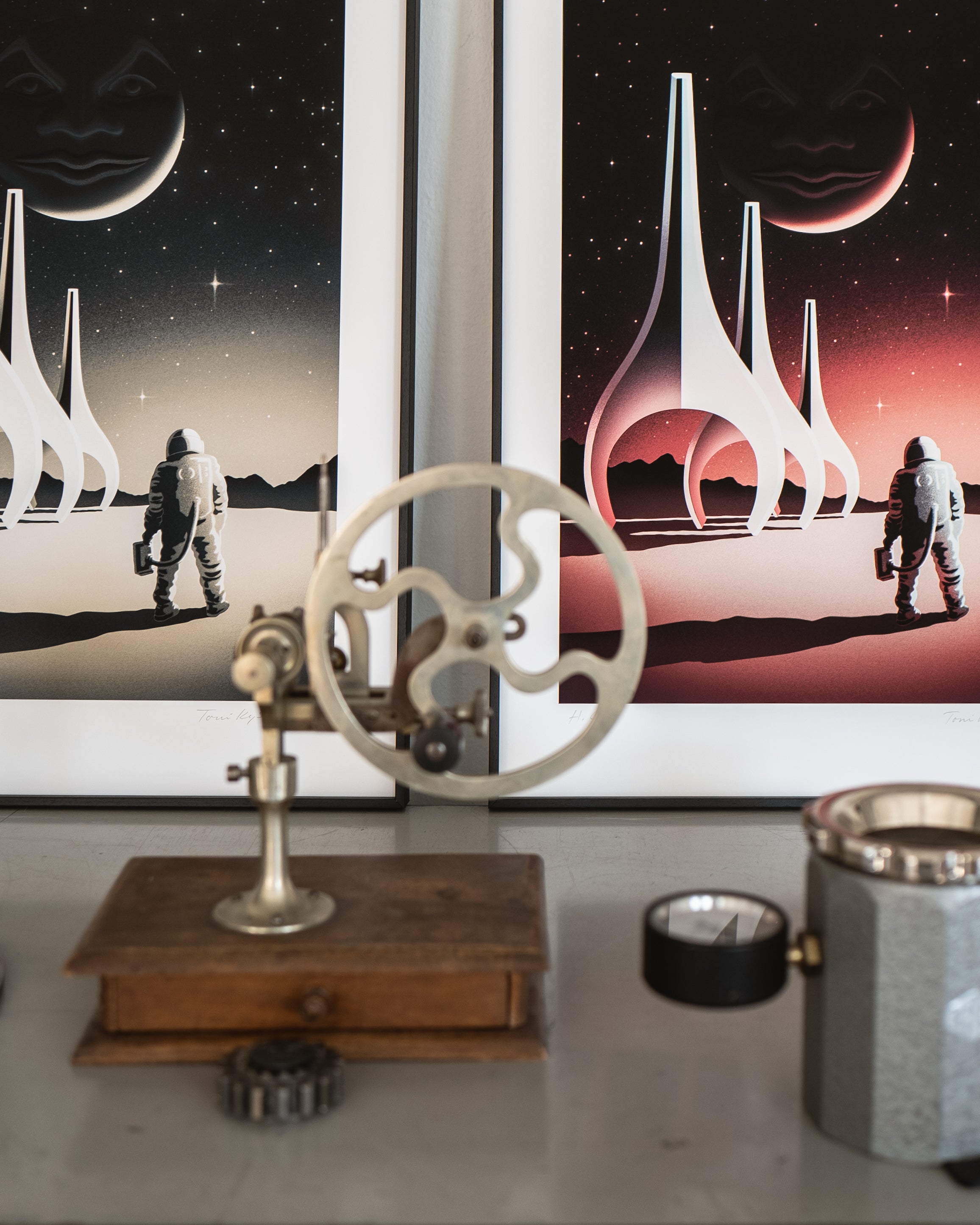 Stardust poster pair at the workshop