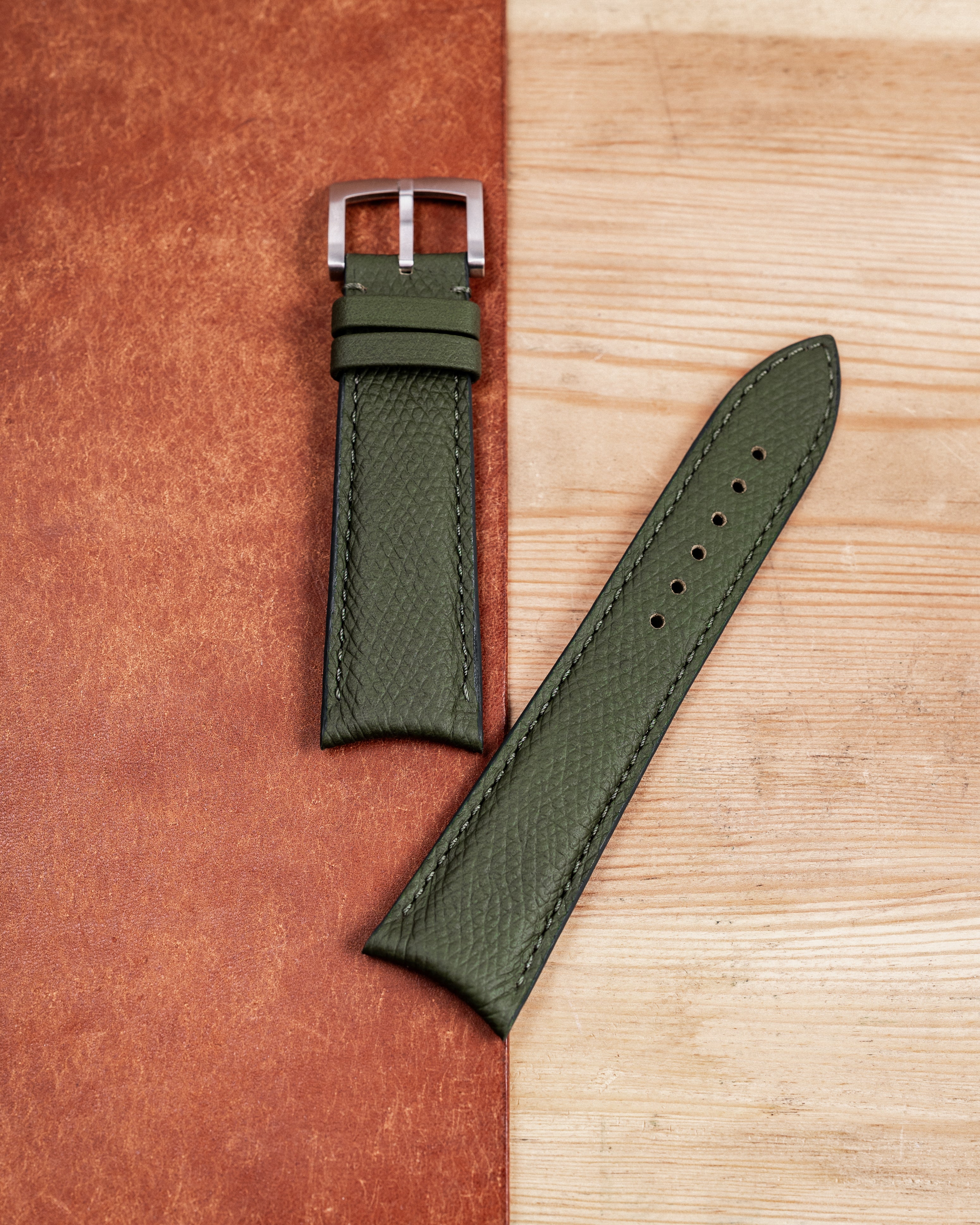Epsom leather strap