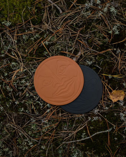 Moonface coasters in nature